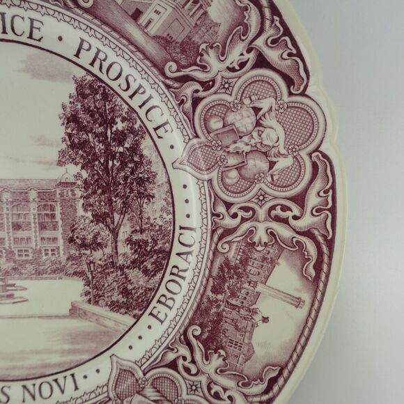 Wedgewood Mulberry Plate College Of The City Of New York The Gymnasium - Picture 3 of 9